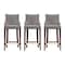Manhattan Comfort Shubert Barstool in Dark Taupe - Set of 3 3-BS019-DT - alternate 2